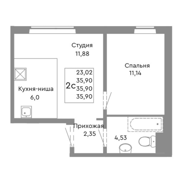 Планировка трехкомнатной квартиры
