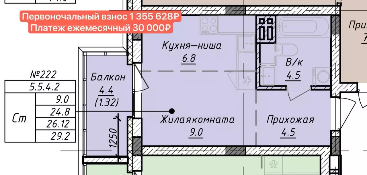 Инвестиции в новостройку: Вход от 30 , платеж от 30 000 8